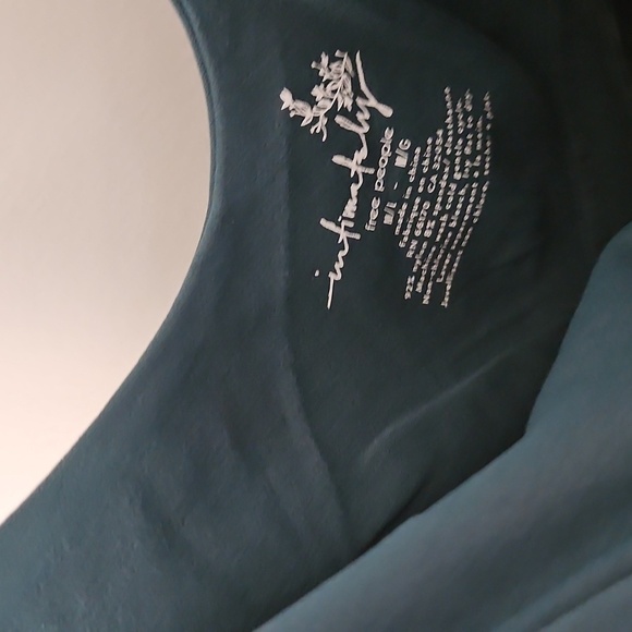 FREE PEOPLE teal Bodysuit M/L - Picture 3 of 5